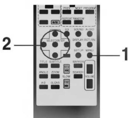 LG FFH-DV25AD - Tryk på ▲/▼/◄► og tryk på SELECT/ENTER eller tryk på PLAY og tryk på de numeriske knapper for at vælge den ønskede titel. - 3