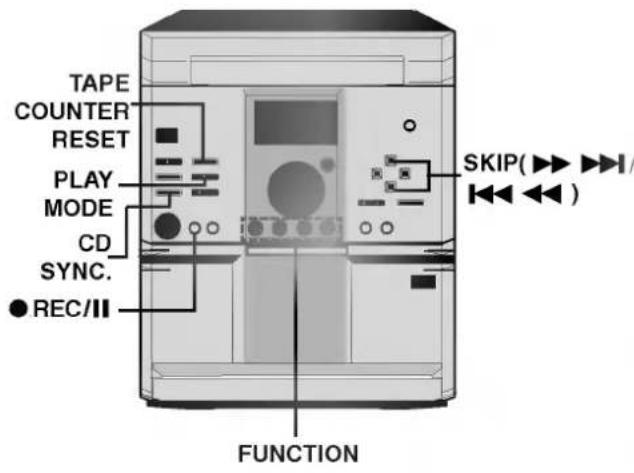 LG FFH-DV25AD - Båndtællers nulstillingsfunktion. - 1