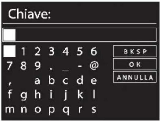 Chiave: 1 2 3 4 5 6 7 8 9 . _ - @ , a b c d e f g h i j k l m n o p q r s B K S P O K A N N U L L A
