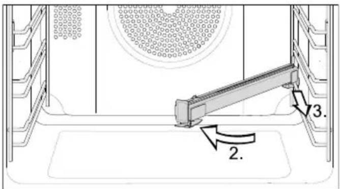 MIELE H 7165 BP - Afmontering af FlexiClip-udtrækkene - 2