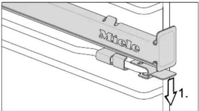 MIELE H 7165 BP - Afmontering af FlexiClip-udtrækkene - 1