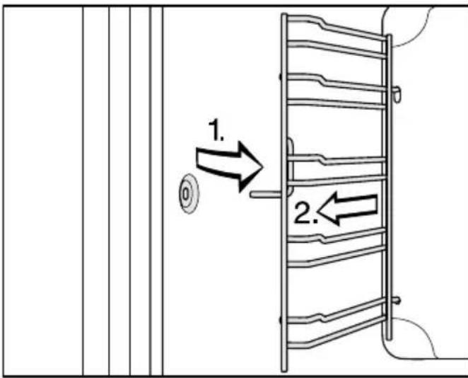 MIELE H 7165 BP - Ribber med FlexiClip-udtræk afmonteres - 2
