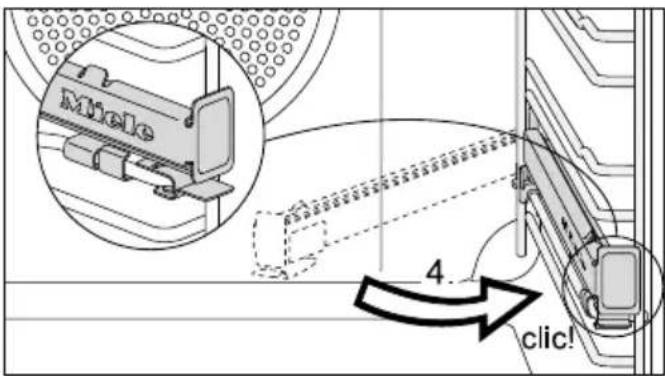 MIELE H 7165 BP - Montering af FlexiClip-udtrækkene - 4