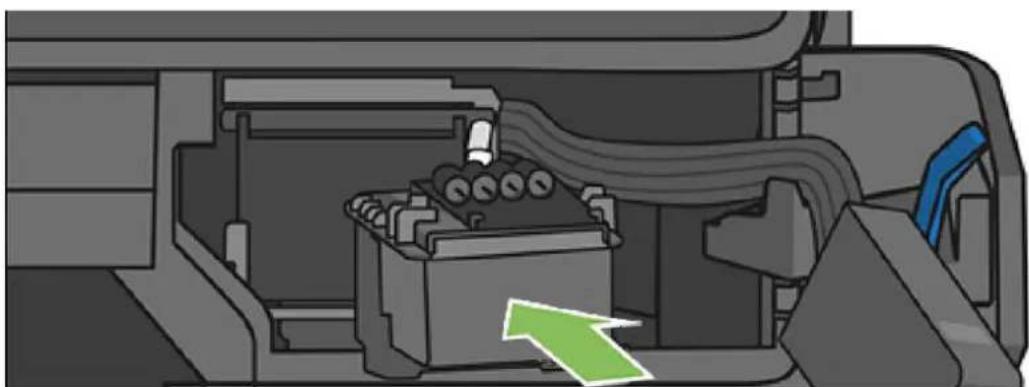 HP DesignJet T830 - Kan ikke indsætte printhovedet - 1