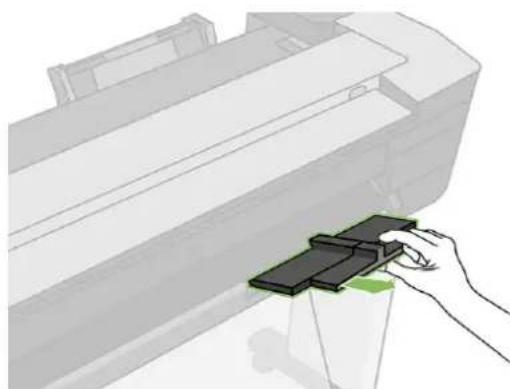 HP DesignJet T830 - Brug flerarksbakken - 2