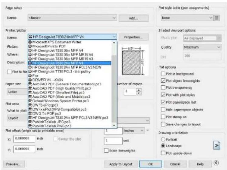 HP DesignJet T830 - Udskriv fra Autodesk AutoCAD - 2