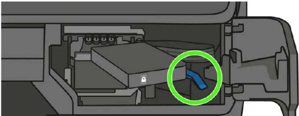 HP DesignJet T830 - Kan ikke oprette forbindelse rørene til printhovedet - 1