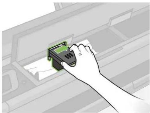 HP DesignJet T830 - Klip papiret over, hvis det er nødvendigt - 8