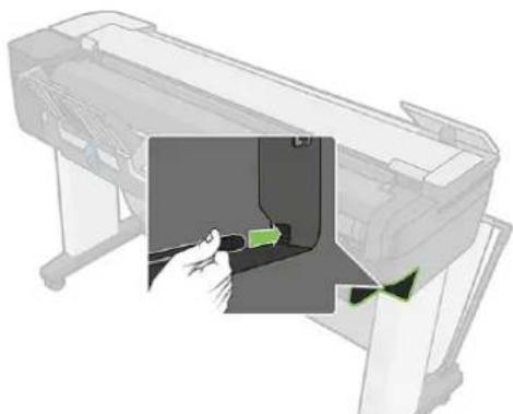 HP DesignJet T830 - Tænd og sluk printeren - 3