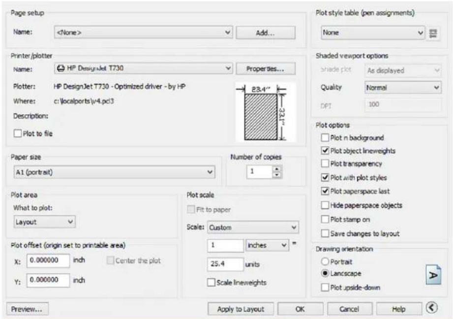 HP DesignJet T830 - Udskriv fra Autodesk AutoCAD - 3