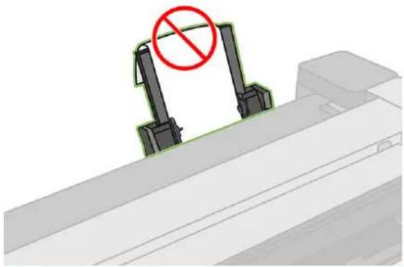HP DesignJet T830 - Ukorrekt ilægning fra flerarksbakken - 2