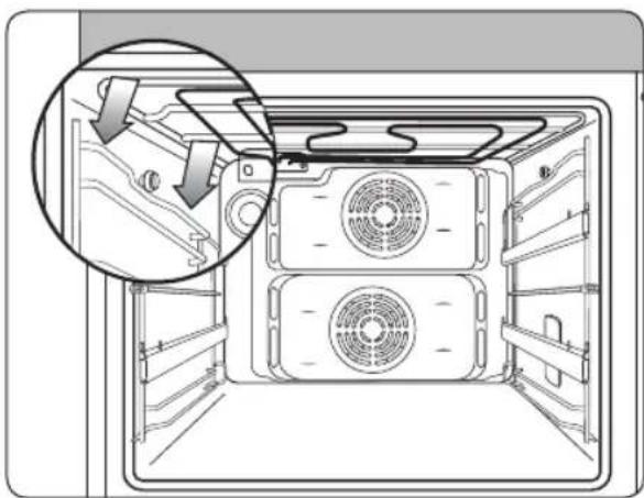 SAMSUNG BF3Q4B098/XEE - Afmontering af sideskinnerne - 1