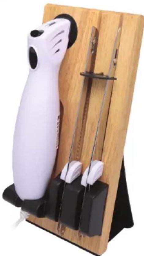 Nutrichef PKELKN16 - REMOVING BLADE FROM WOOD STAND - 1