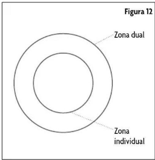 Figura 12 Zona dual Zona individual