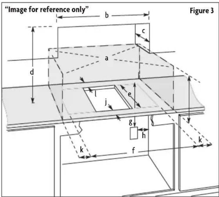 "Image for reference only" Figure 3 b c a d l e j g h k f k