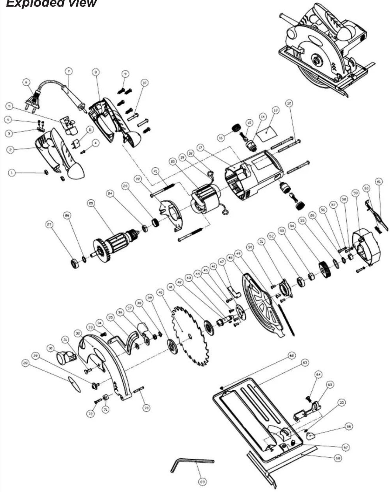 Exploded view 1 2 3 4 5 6 7 8 9 10 11 12 13 14 15 16 17 18 19 20 21 22 23 24 25 26 27 28 29 30 31 32 33 34 35 36 37 38 39 40 41 42 43 44 45 46 47 48 49 50 51 52 53 54 55 56 57 58 59 60 61 62 63 64 65 66 67 68 69