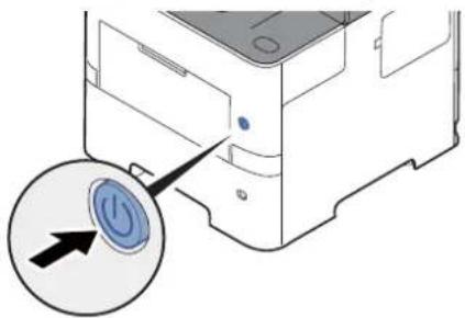 KYOCERA ECOSYS M3645dn - Tænd på hovedafbryderen. - 1