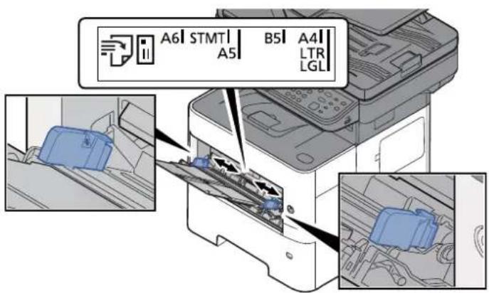 KYOCERA ECOSYS M3645dn - Justér multifunktionsbakkens størrelse. - 1
