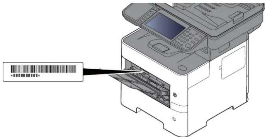 KYOCERA ECOSYS M3655idn - Kontrol af maskinens serienummer - 1