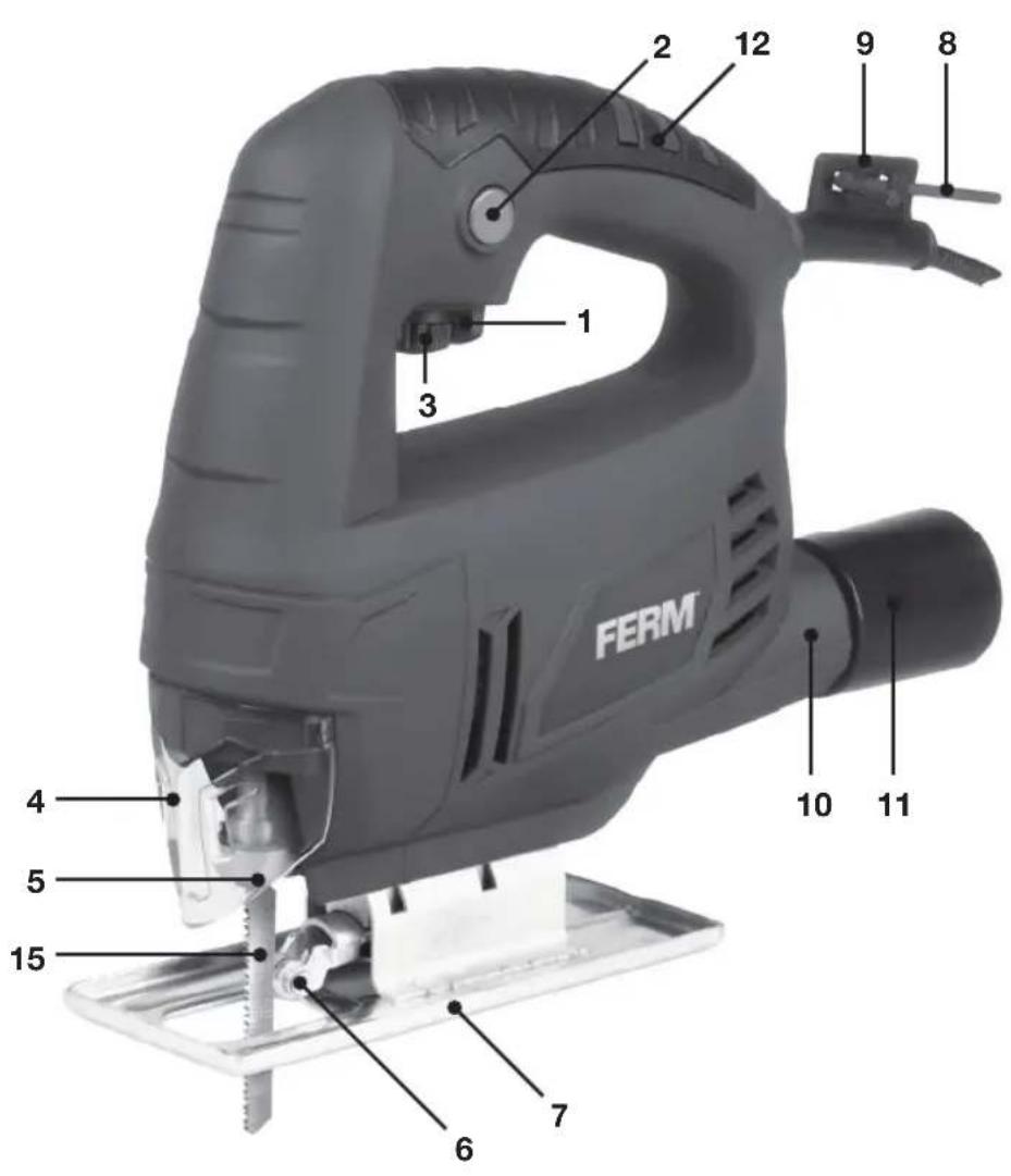 2 12 9 8 1 3 FERM 4 5 15 6 7 10 11