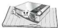 LG DX535 - Sørg for at der er god ventilation rundt om projektoren. - 3
