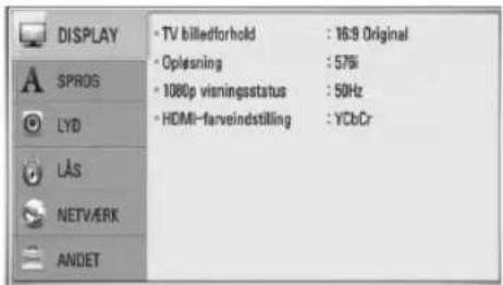 LG BD560 - Justering af Indstillinger - 2