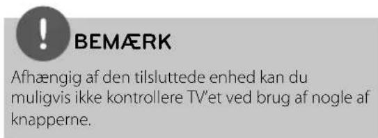 LG BD560 - Sådan kontrollerer du TV'et med den medfølgende fjernbetjening - 2