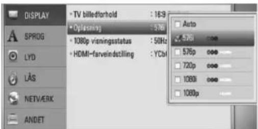 LG BD560 - Indstilling af opløsning - 3