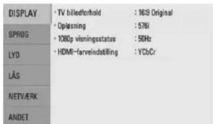 LG BD560 - Indstilling af opløsning - 1