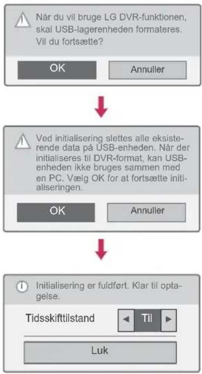 LG 60PZ950W - Initialisering af USB-enhed - 1