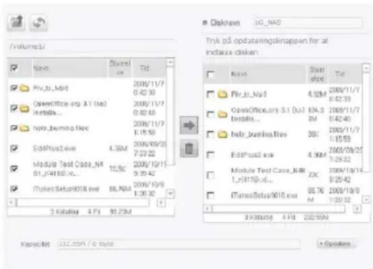 LG N2B1DD2 - Anvendelse af LG Network Storage webmenuen (for LG Network Storage administratorer) - 2