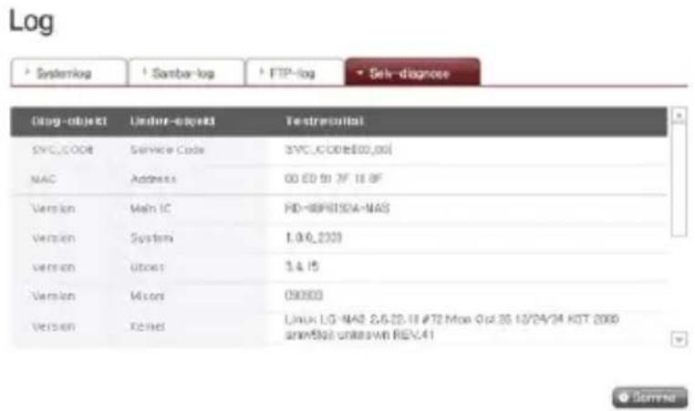 LG N2B1DD2 - Udførelse af selvdiagnose - 1
