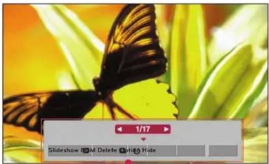 LG HX300G - Fuldskærmsmenu - 1