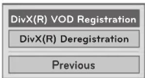 LG HW300G - Registrering af DivX-koden - 1