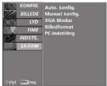 LG 37LF65 - Valg af XGA-bredformat - 2