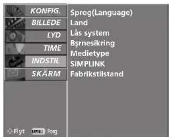 LG 37LF65 - ■ Konfiguration af billede - 8