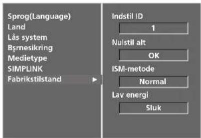 LG 37LF65 - (gendannelse af de oprindelige fabriksindstillinger) - 3