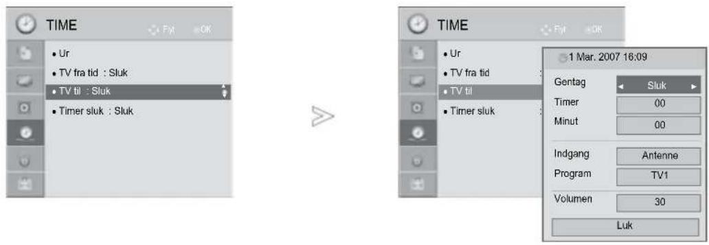 LG 32LD420 - AUTOMATISK TÆND/SLUK-TIMER - 1
