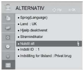 LG 32LD420 - INITIALISERING(GENDANNELSE AF DE OPRINDELIGE FABRIK-SINDSTILLINGER) - 1