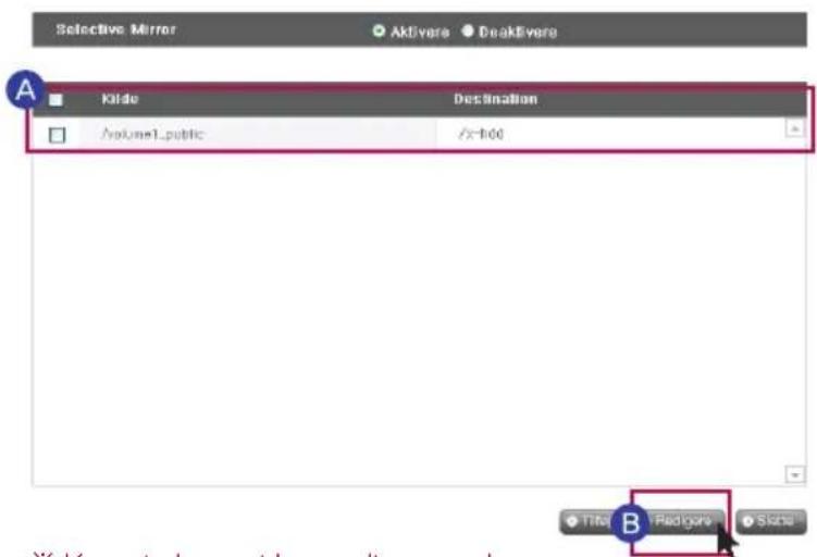 LG N1A1DD1 - Rediger Selective Mirror liste - 1