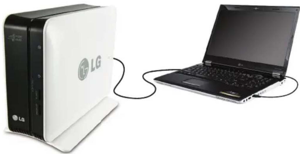 LG N1A1DD1 - 3-3. Funktionsvælger Brug af eksternt HDD - 1