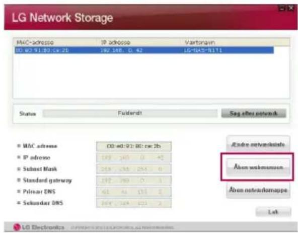 LG N1A1DD1 - 6-1. Brug af Network Storage Brug af NAS Detector - 1
