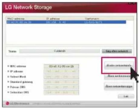 LG N1A1DD1 - Produktinstallation Installation af Network Storage - 6