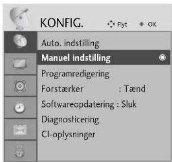 LG 264000 - VALG OG JUSTERING MED MENUER PÅ SKÆRMEN - 5