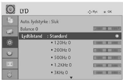 LG 264000 - FORVALG AF LYDINDSTILLINGER - SOUND MODE (LYDTILSTAND) - 1