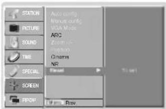 LG 42PX3RV - Aktiver indstillingen - 1