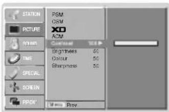 LG 42PX3RV - Manuel billedindstilling (Brugerdefineret) - 1