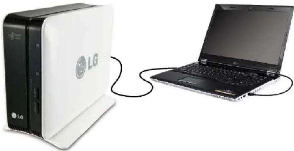LG N1T1DD1 - 3-3. Funktionsvælger Brug af eksternt HDD - 1