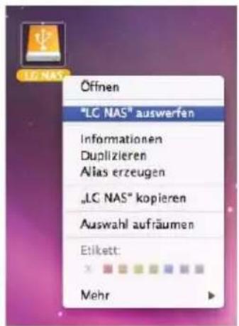 LG N1T1DD1 - 3-4. Funktionsvælger Fjernelse af eksternt HDD - 2