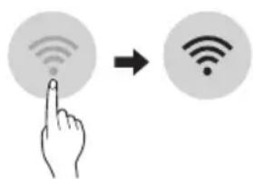 Diagram showing a hand pointing at a Wi-Fi icon to process wireless signal transformation